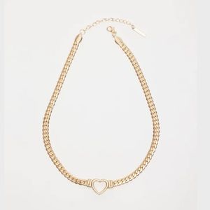 Dynamite Open Heart Chain Necklace
